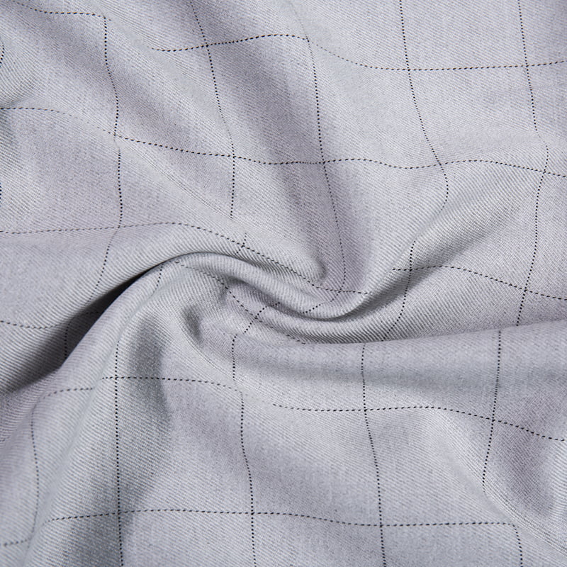FX54237 Testreszabott tervek Poliészter Viscose Check Suit szövet spandextel egyenruhákhoz